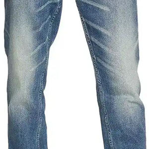 กางเกงยีนส์ผู้ชายขายส่ง สีน้ำเงิน ไซส์ใหญ่ ระบายอากาศได้ดี ทรงตรง ขายาว พร้อมโลโก้สั่งทำ - Product Image 5