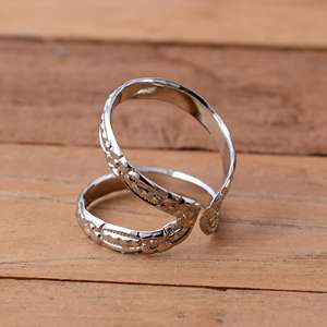 Anillo de Soporte para Dedo y Articulación DIP de Plata 925 Grabado a Mano con Diseño de Cuello de Cisne, Joyería Terapéutica Minimalista Boho - Product Image 3