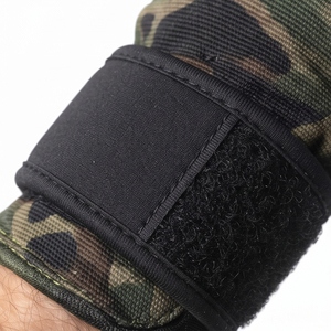 Gants de musculation camouflage avec support pour le poignet, antidérapants, fermeture à boucle réglable, gants d'entraînement de force unisexes - Product Image 3