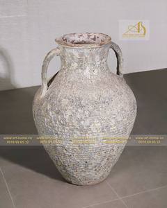 Mini pot de fleur en céramique de luxe antique AQ025H95LA pour balcon extérieur décoration de jardin Design élégant pour jardin domestique - Product Image 4