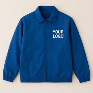 Breathable Best Selling Blue Color OEM Custom Coaching Jackets Wholesale Customized Design Zipper Up Men <b>Coaches</b> Jackets - Product Image 6