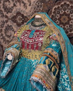 LOW MOQ Afghani Dress For Formal <b>Wedding</b> Party Breathable Long Sleeve Afghani Style <b>Wedding</b> Dresses For Women With Chiffon Shawl - Product Image 5
