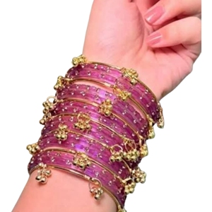 กำไลข้อมือคุณภาพสูง ดีไซน์ยอดเยี่ยม ปี 2026 สีทองแบบแคชเมียร์ ประดับเพชรระยิบระยับ สำหรับงานแต่งงานและงานปาร์ตี้ พรีเมียมสไตล์ปัญจาบ - Product Image 6