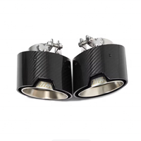 Embouts d'échappement quadruples d'origine en fibre de carbone style MP CCTC pour coupé Série 4 G22 G23 G26 425i 430i – Pièce de remplacement