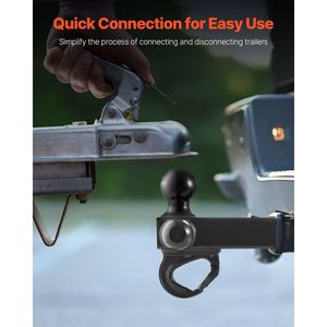 Supporti per Gancio di Traino Tri-Ball con Sfere da 1-7/8'', 2'' e 2-5/16'' Compatibili con Ricevitori da 2 Pollici, Supporta un Carico Massimo di 10.000 Libbre - Product Image 4