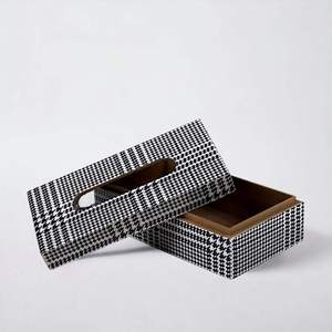 Best Quality Nordic Style Resin Tissue Box with Marble Finish & Mirror <b>Polish</b> Decorative Decorative resin storage Tableware Item - Product Image 1