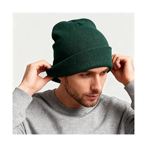 Vintage Ribbed Knit Beanie-Unisex Winter <b>Warm</b> <b>Hat</b> Soft Stretch Spandex/Cotton Minimalist Streetwear Essential - Product Image 3