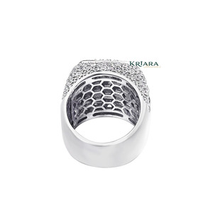Bague signet pour homme en argent 925 avec diamants de laboratoire taille brillant rond pour un usage quotidien - Product Image 2