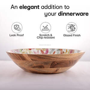 RF Crafts Nouveau design attrayant Bols de service Émail imprimé Décoration intérieure de table latérale pour les fêtes Servir la salade - Product Image 3