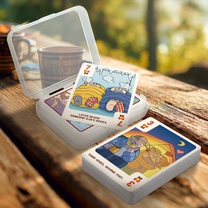 ROYAL Outdoor Pro Struggles Souvenir 0.27mm PVC Waterproof Playing Cards Glossy Finish <b>Plastic</b> Box Unique Coating 54 Cards - Product Image 4