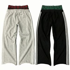 Pantalones Deportivos para Hombre 2026 con Diseño de Franja Lateral, Tela de Felpa de Algodón Suave, Cintura Elástica, Estilo Deportivo de Corte Holgado - Product Image 6