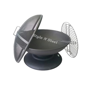 Brasero Moderno de Hierro con Pintura Resistente al Calor, Diseño Independiente, Calentador Exterior para Leña/Carbón - Product Image 3