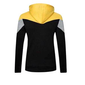 Sweat à capuche décontracté pour homme tendance en tissu polaire doux au toucher respirant pour un usage quotidien Mode de rue Fermeture éclair - Product Image 5