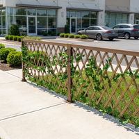 Panneau de clôture de jardin commercial en PVC WPC, clôture d'intimité imperméable, moderne et décorative pour parcs, écoles, maisons, extérieur