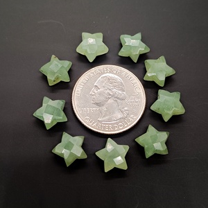 Pendentifs en aquamarine naturelle, forme étoile, facettés, sculptés à la main, pour la création de bijoux, prix de gros, provenance Inde. - Product Image 5