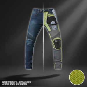 Pantalones de Motocicleta para Hombre, Vaqueros de Mezclilla, Pantalones de Protección Blindados, Vaqueros de Motociclista con Forro de Aramida, Pantalones de Moto - Product Image 3