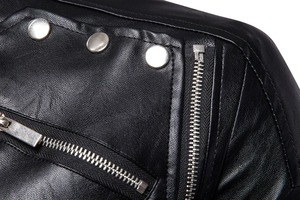 <b>Men's</b> <b>Leather</b> <b>Jacket</b> With Many Zippers <b>Leather</b> Coat <b>Mens</b> Biker <b>Leather</b> <b>Jacket</b> Motorcycle <b>jacket</b> for <b>men</b> - Product Image 5