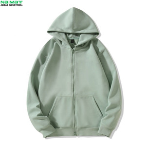 Sudadera con capucha y cremallera para hombre, de tela gruesa y pesada, para clima invernal, con forro aislante, gruesa y sólida. - Product Image 2