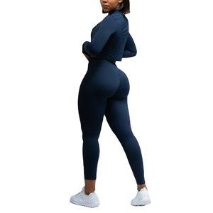 Conjuntos de Yoga para Mujer al por Mayor, Personalizados, Transpirables, de Spandex/Nailon, 2 Piezas, Cintura Alta, Ropa Deportiva, Conjuntos de Yoga de Alta Calidad - Product Image 4