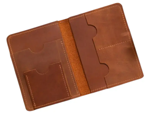 Porte-passeport Artha en cuir véritable de 5 pouces, style national, avec fermeture éclair et emplacement pour cartes de crédit - Product Image 2