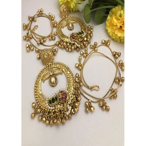 Encantadores Pendientes de Moissanita Chapados en Oro de Latón de Primera Calidad para Mujer, Regalo de Boda, Compromiso, Fiesta, Ocasión Especial - Product Image 1