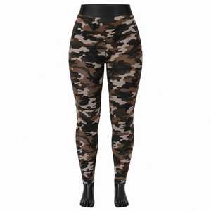 VYRRA INTERNATIONAL Mid Waist Full Length Breathable Stretch Knitted <b>Leggings</b> for Women All Seasons Spandex/<b>Polyester</b> - Product Image 3