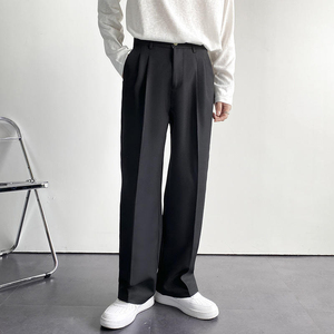 Pantalon décontracté ample pour homme, 220 GSM, micro-extensible, personnalisable OEM, marque privée, pantalon tendance - Product Image 1