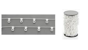 Accessoires pour rails de rideaux à plis ondulés silencieux 54mm 60mm 80mm, curseur de rideau à plis - Product Image 2