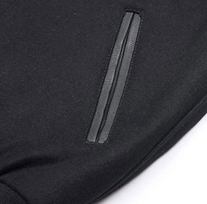 جاكيت صوف كلاسيكي بياقة قميصية، جاكيت بيسبول أنيق وعصري قابل للتنفس - Product Image 4