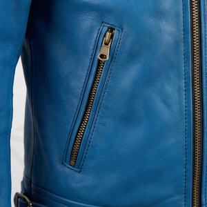 แจ็คเก็ตหนังแท้สำหรับขี่มอเตอร์ไซค์คุณภาพดีที่สุดสำหรับผู้ชาย รุ่นใหม่ล่าสุดสำหรับฤดูหนาว พร้อมแผ่นป้องกันที่ถอดออกได้ สามารถสั่งทำได้ - Product Image 5