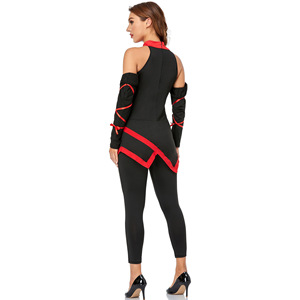 Conjunto de Disfraz de Ninja de 3 Piezas para Mujer – Atuendo Moderno para Fiestas y Actuaciones Televisivas - Product Image 4