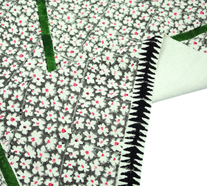 Alfombra Bohemia Tejida a Mano con Patrón Geométrico de Algodón, Ecológica, Apta para Mascotas, Antideslizante, Lavable, de Pelo Corto - Product Image 5