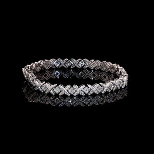 Custom Fine Chain Link <b>Bangles</b> <b>Men</b> IGI Certified VVS Diamond Hip Hop Style Rose Gold Fine Jewelry - Product Image 5