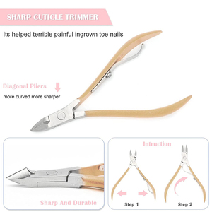 Ensemble de coupe-ongles en acier inoxydable allemand de haute qualité 4 en 1, kit de manucure léger, réutilisable, professionnel, personnalisé en cuir - Product Image 5