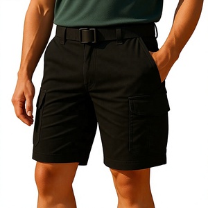 Pantalones Cortos Cargo a Cuadros Casuales de Talla Grande para Hombre, Diseño Personalizado, Transpirables, de Secado Rápido, Antiarrugas, Ecológicos, 100% Algodón Twill - Product Image 5