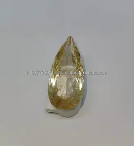 Piedras preciosas sueltas de corte facetado de Cuarzo rutilado dorado Natural de alta calidad y mejor venta a la venta hechas a mano - Product Image 4