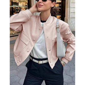 Custom Women Varsity Coat Fashion Baseball <b>Jacket</b> Streetwear Manufacturer USA - Product Image 5