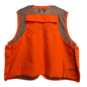 Gilet de chasse unisexe orange personnalisable, sans manches, résistant à l'eau, en polyester/coton avec doublure en nylon – Vente chaude - Product Image 6