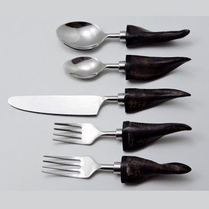 Elegant <b>Flatware</b> <b>Set</b> With Mother Of Pearl Handles High Mirror Polish Dishwasher Safe Wedding Cutlery - Product Image 3