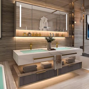 Meuble de rangement pour salle de bain en bois de Sheesham - Vente en gros - Moradabad - Product Image 4