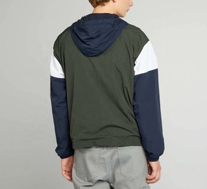 เสื้อแจ็คเก็ตกันลมผู้ชายไซส์ใหญ่ สไตล์ลำลองสำหรับกิจกรรมกลางแจ้ง ระบายอากาศได้ดี ผลิตจากไนลอน ปิดด้วยซิป ดีไซน์เท่ กันน้ำ เหมาะสำหรับฤดูร้อน - Product Image 1
