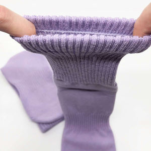 Chaussettes colorées pour femmes diabétiques, en coton doux, sans couture, coupe ample, non compressives, respirantes, décontractées, pour tous les jours - Product Image 6