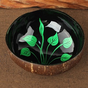 Bol en noix de coco artisanal personnalisé Design mignon Bols décoratifs durables en laque pour la cuisine - Product Image 5