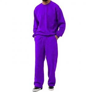 Men's Fitness Tracksuit Set Breathable <b>Zip</b> <b>Up</b> <b>Jacket</b> with Matching Pants for Sports Running and Travel - Product Image 5