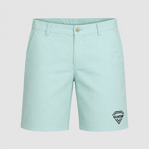 Custom Wholesale <b>Men</b> Summer Casual Chino <b>Shorts</b> Mint Green Stretch Cotton Flat Front <b>Bermudas</b> Direct Factory Manufacturer - Product Image 1