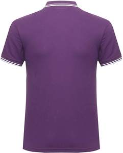 Chemise décontractée en coton pour homme, manches courtes, unie, écologique, séchage rapide, personnalisable, pour le golf - Product Image 6