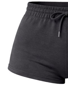 Custom Black Women Shorts Elastic Waist <b>Drawstring</b> Casual Gym Shorts Soft Stretch Summer Lounge Shorts Comfortable Daily Wear - Product Image 4