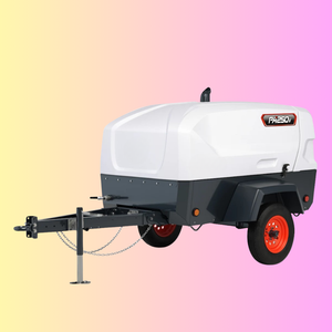 Compresseur d'air rotatif à vis de 250 CFM, compresseur industriel portable de 90 CV - Product Image 6