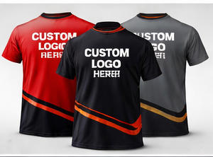 Camisetas Deportivas Personalizadas con Logotipo Frontal, Tejido de Punto, Corte Regular, Secado Rápido, Transpirables, Absorben la Humedad, Manga Corta, para Gimnasio y Fitness para Hombre - Product Image 5