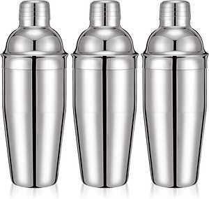 Juego de Coctelera Moderna de Acero Inoxidable Bold Blossom, Capacidad de 750 ml, Duradero, Ecológico, Hecho a Mano, Reutilizable y Portátil - Product Image 1